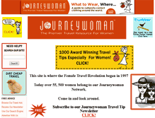 Tablet Screenshot of journeywoman.com